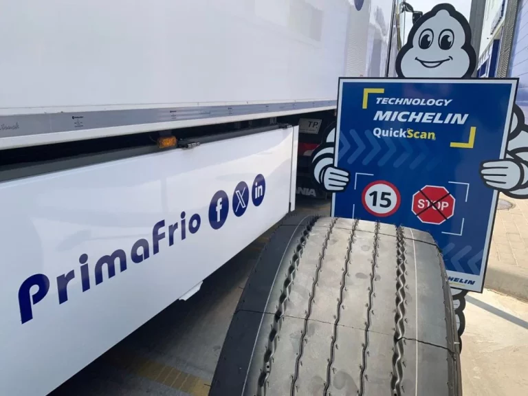 La gestión de neumáticos de Michelín en la flota logística de Primafrío evita 711 toneladas de emisiones CO2
