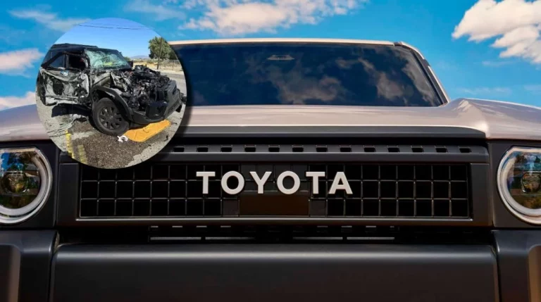 La primera unidad del nuevo Toyota Land Cruiser que va directa al desguace