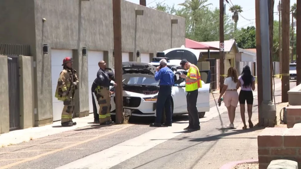 coche autónomo accidentado