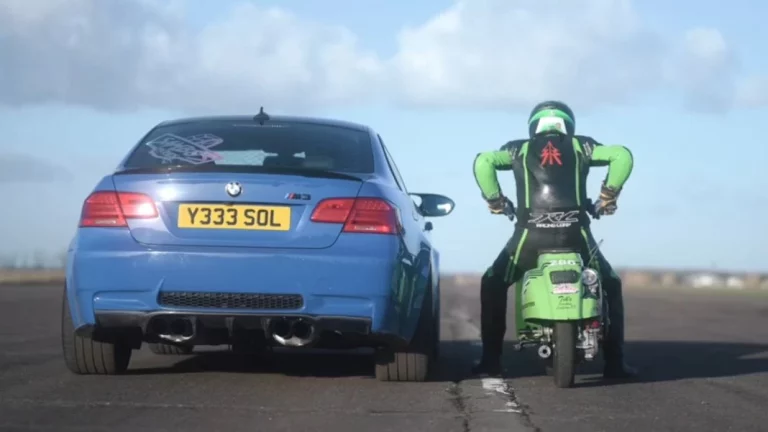 EL BMW M3 se enfrenta a una Vespa de 150 cc… y no creerás el resultado