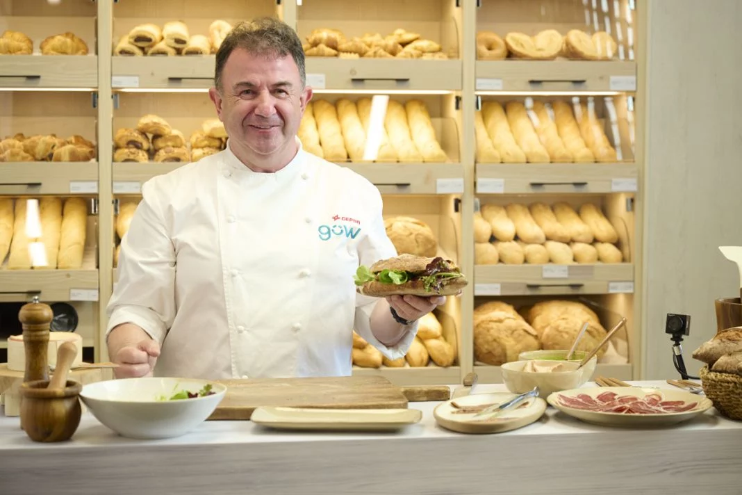 El-chef-Martin-Berasategui-con-el-Gowcadillo-Cepsa