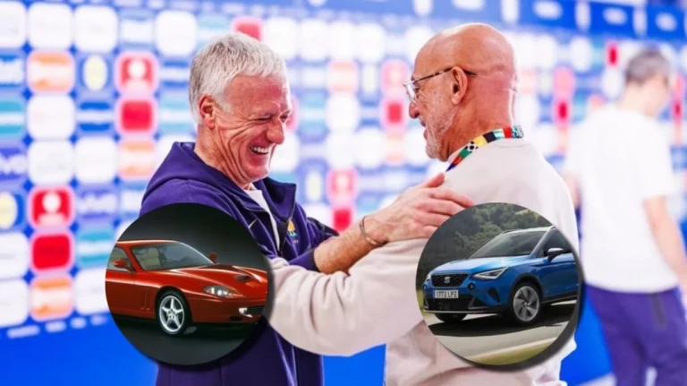 Mientras Luis de la Fuente conduce un coche prestado: esta es la colección de Deschamps