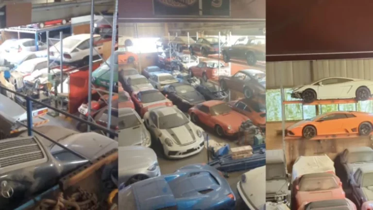 La increíble colección de coches de lujo descubiertos en un hangar abandonado