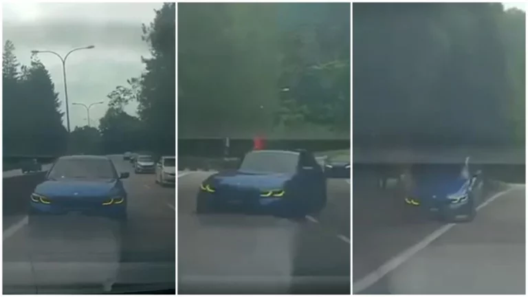 Cuando vas de flipado con tu BMW y el karma te pone en tu lugar