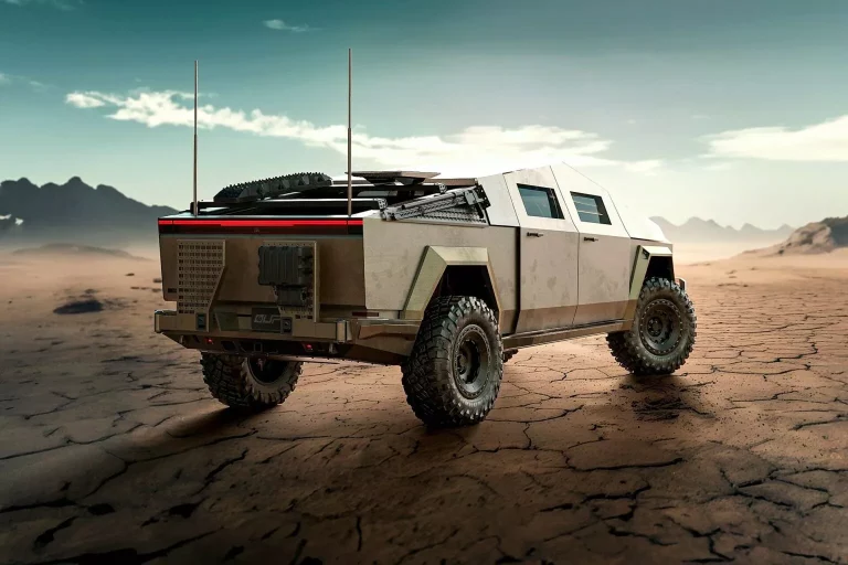 El Tesla Cybertruck se prepara para la guerra: Literal