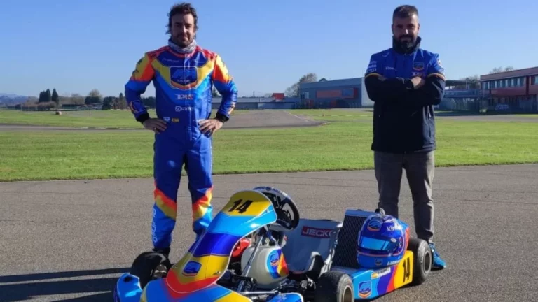 Así se las gasta Fernando Alonso con un kart… Ni en vacaciones se marca un ‘pit stop’