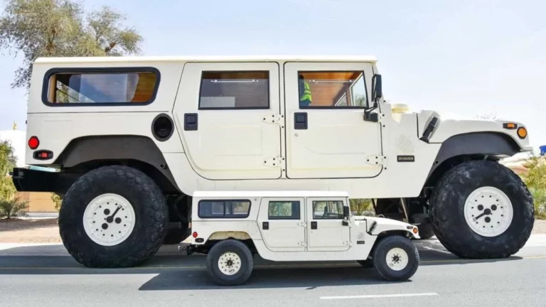 El Hummer H1 más grande de la historia es un Hummer H1 multiplicado por tres