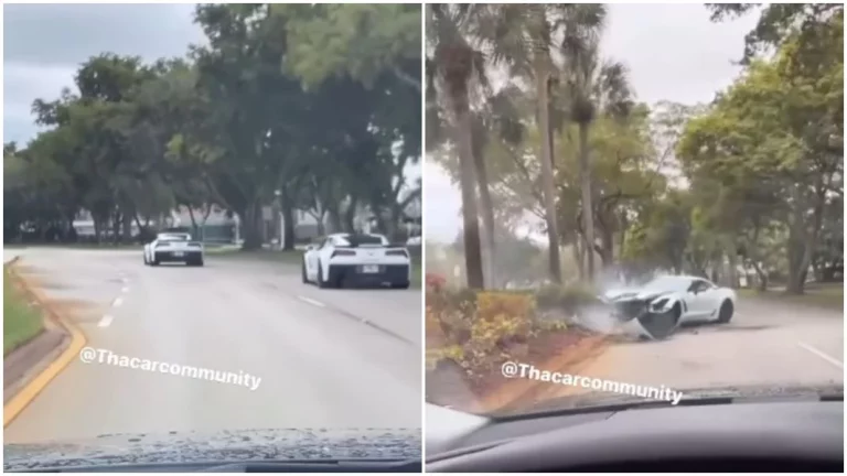 El día en que se juntan dos Corvette lo mejor es que estés lejos de ellos