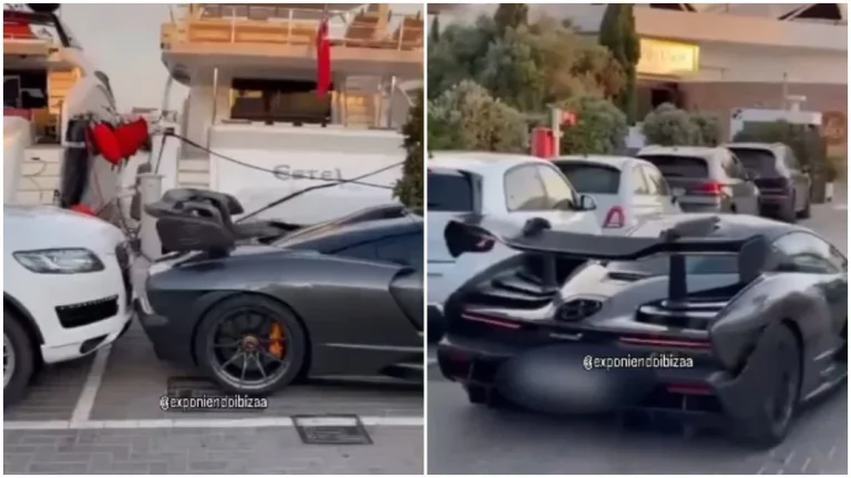 Solo en Ibiza podrías ver un McLaren Senna de 1,5 millones aparcar de oído