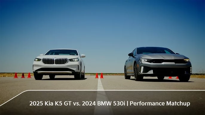 2024-kia-k5-gt-bmw-530i 2024 Kia K5 GT contra BMW 530i. Imagen portada.