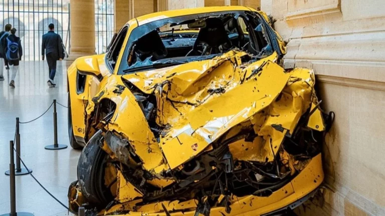 ‘Drive safe’: La exposición de destrozados Porsche que llega al museo Louvre de París