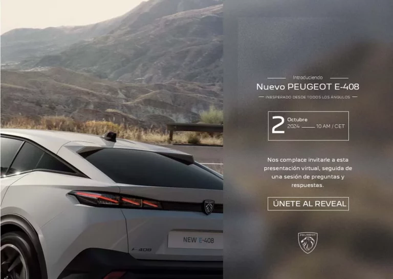 Llega el nuevo Peugeot E-408 eléctrico. Esta es la fecha de su debut