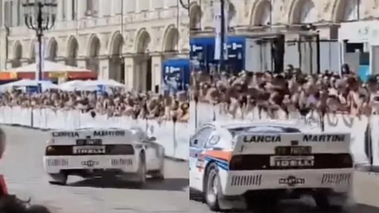 Un Lancia 037 fuera de control acaba con 12 espectadores heridos en Italia