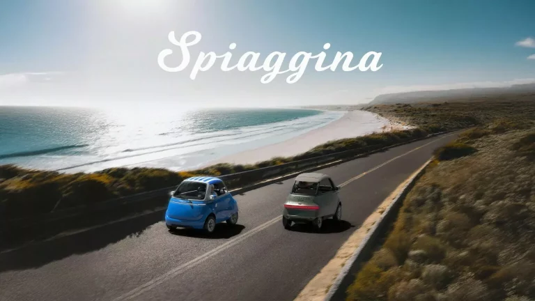 El particuar Microlino se prepara para el verano de la Dolce Vita