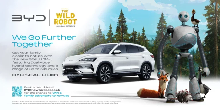 El BYD SEAL U DM-i se cuela en el universo de ‘The Wild Robot’