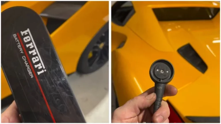 Vas a alucinar con el enchufe oculto que tiene este impresionante Ferrari sin ser híbrido