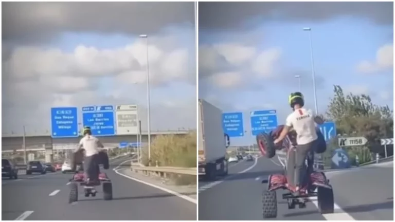 ¿Puede circular un quad por la carretera? Seguro que así no