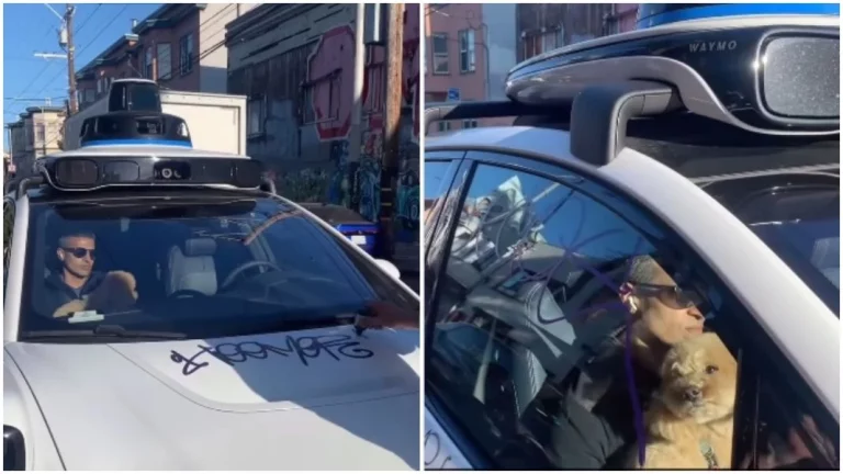 Cuando los taxis autónomos se convierten en la mofa de los grafiteros