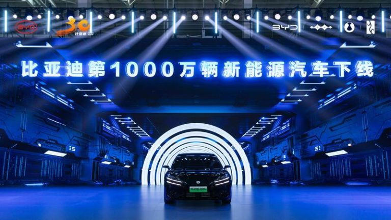 10.000.000: El número de vehículos enchufables que BYD ya ha fabricado