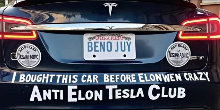 El secreto oculto tras las pegatinas anti Tesla y anti Musk que aparecen en Estados Unidos
