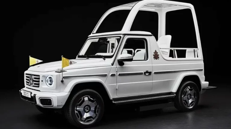 Mercedes-Benz presentó el nuevo Papamóvil 100% eléctrico y será único en su historia
