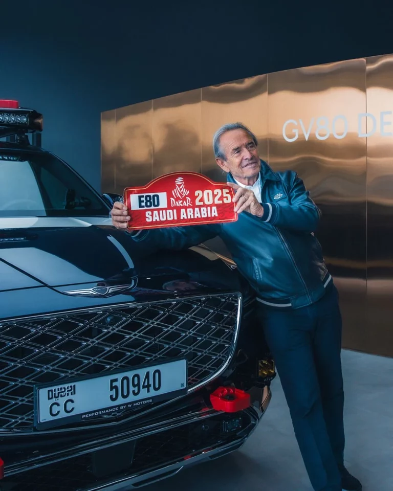 Genesis GV80 Desert Edition, el coche para el Dakar por el 80 cumpleaños de Jacky Ickx