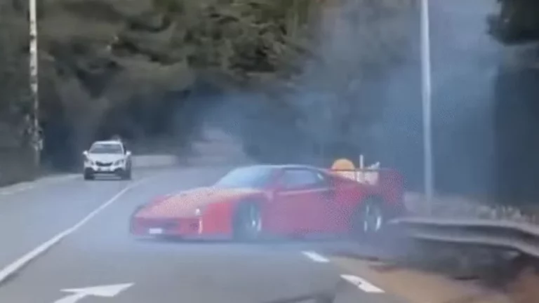 Lando Norris también ha tenido un Blue Monday con su flamante Ferrari F40