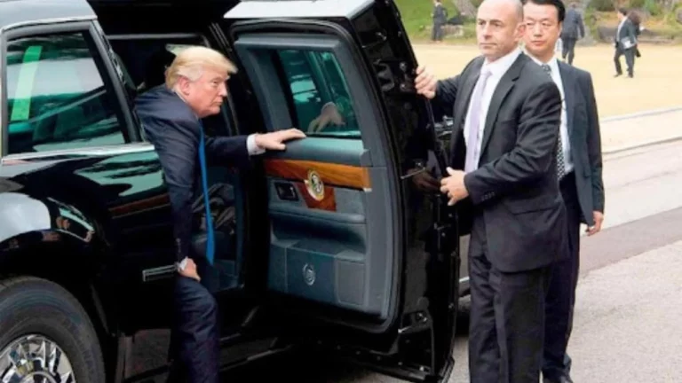 Así es ‘la bestia’ en la que Trump llegó a su investidura como presidente de Estados Unidos