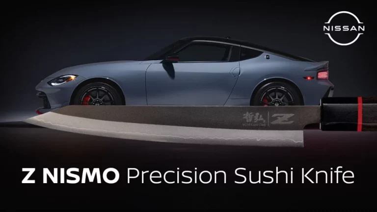 El Nissan que inspira un exclusivo cuchillo para preparar sushi