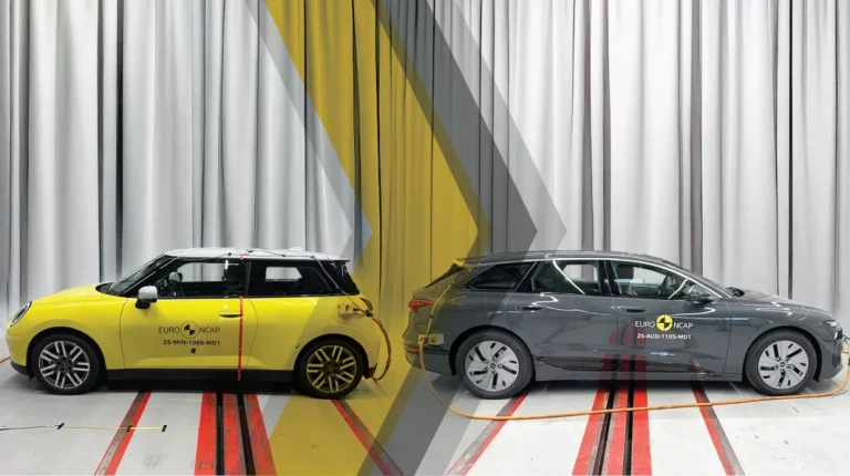Nuevos test de EuroNCAP con los últimos eléctricos de Audi y Mini