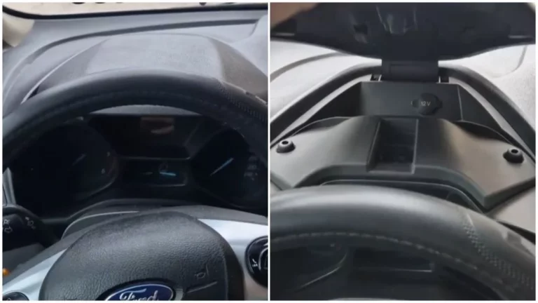 Conductor descubre este compartimiento secreto de su coche después de 4 años conduciéndolo