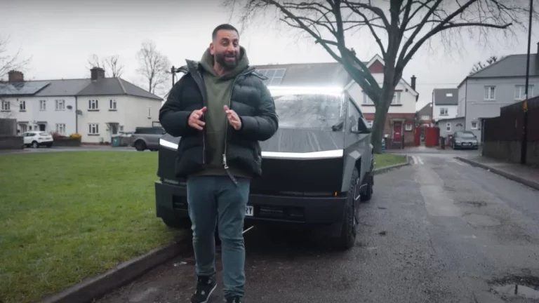 El Tesla Cybertruck del youtuber Yanni Charalambous ya está en el punto de mira de los políticos