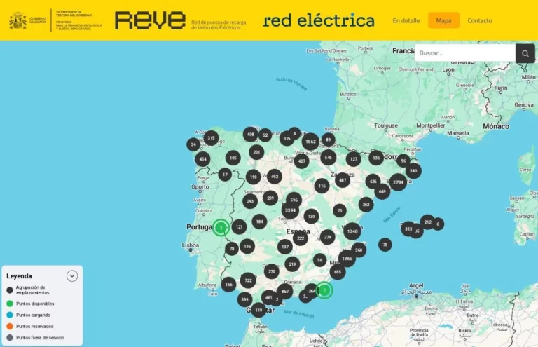 Toda la red pública de cargadores –más de 26.000 enchufes– en un mapa