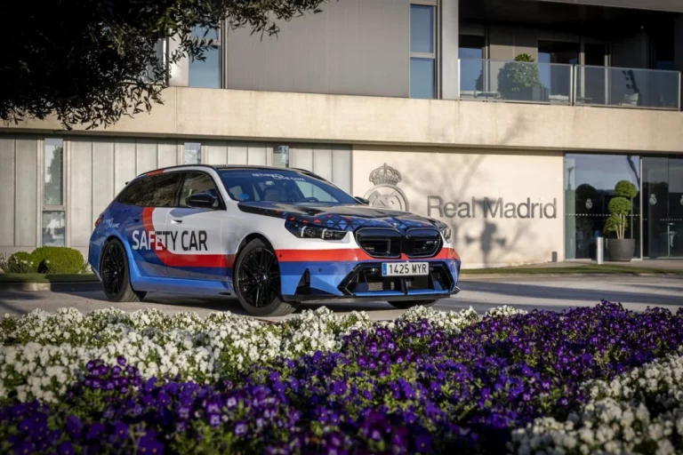 El Real Madrid estrena el nuevo BMW M5 Touring como Safety Car