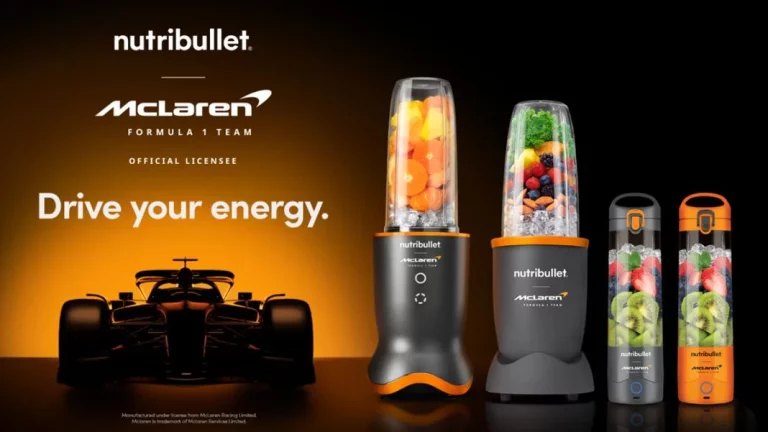 El equipo McLaren de F1 inspira una colección de potentes batidoras