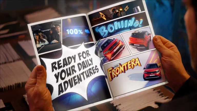 Opel Frontera y el original cómic que marca la campaña de lanzamiento