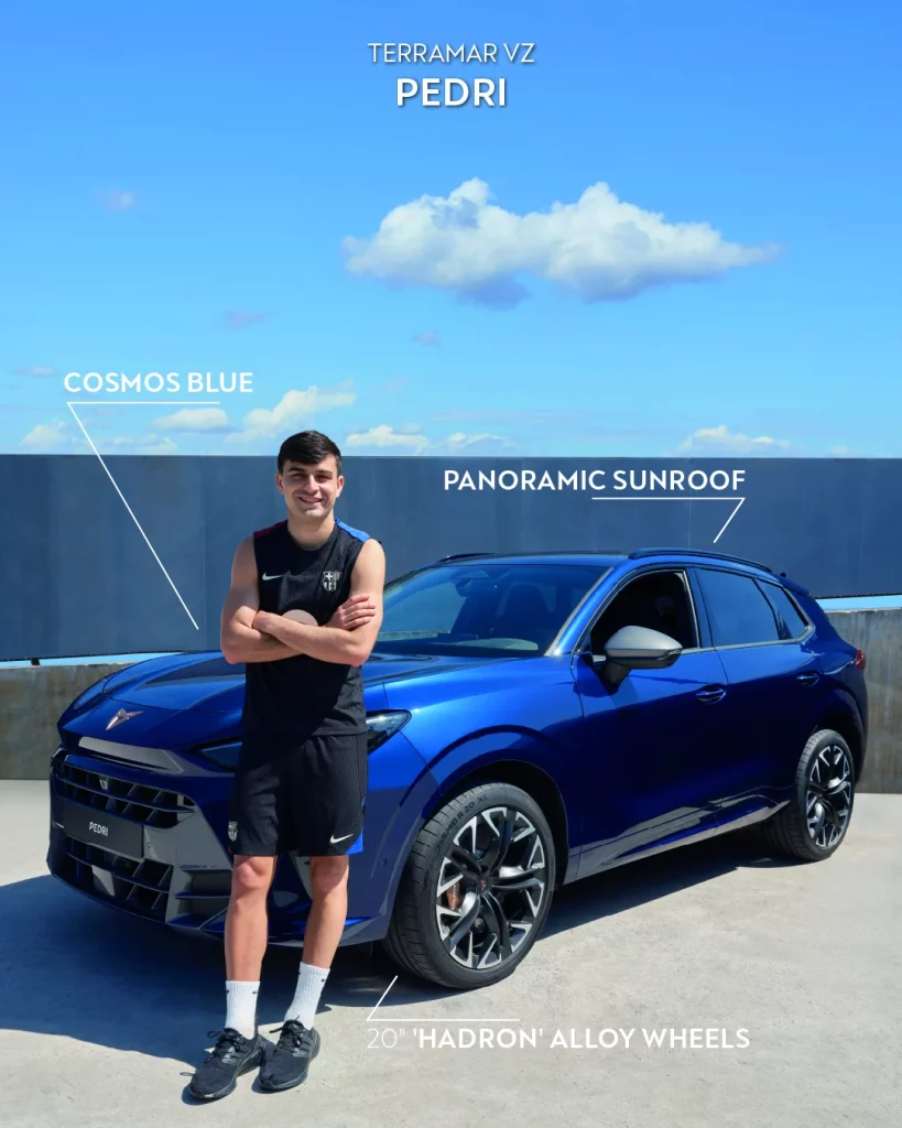 Cupra se convierte en coche oficial del Movistar Team: dos años de presencia en las grandes citas ciclistas 2 Motor16 11 Pedri CUPRA x Barca Motor16