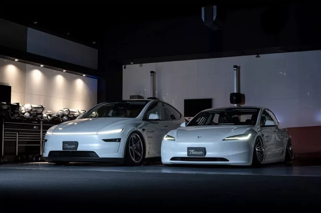 2025 Tesla Model 3 y Model Y. T-Demand. Imagen delantera