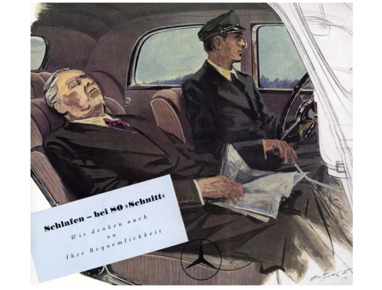 Mercedes-Benz en 1950: ¿Sabías que hace 75 años los asientos reclinables y la radio eran lo último en equipamiento opcional?