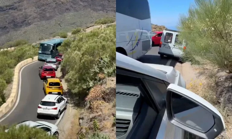 La carretera de Tenerife que se ha hecho viral por el olor a embrague quemado