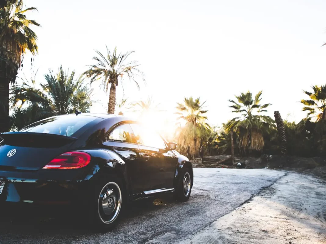 Coche al sol