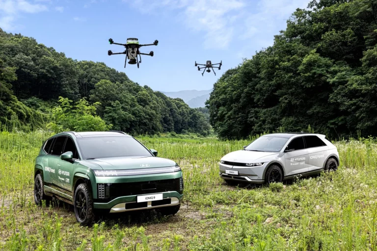Hyundai IONIQ 9: equipado con drones para restaurar zonas quemadas por incendios