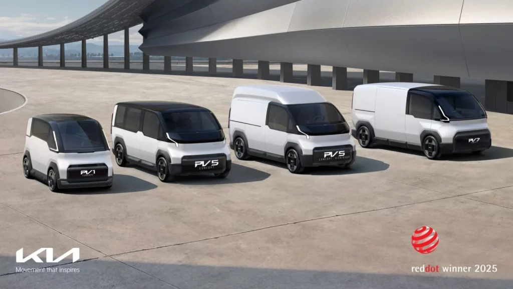 Kia PV5 “aventurero” arrasa en los Red Dot Awards 2025