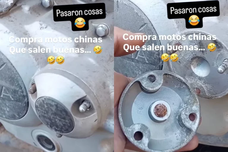 Se compra una moto china y alucina con lo que se encuentra cuando le quita tres tornillos