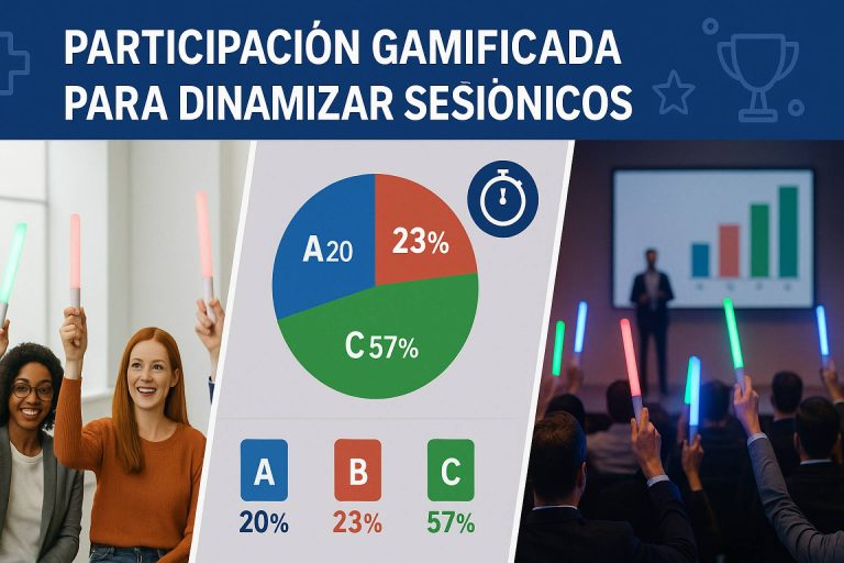 Custom Vote introduce palos LED para impulsar la participación en congresos médicos interactivos