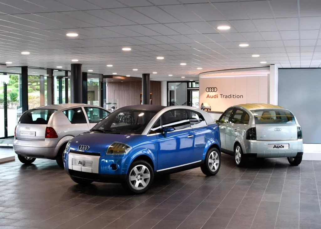 2025 Audi A2 25 años. Imagen prototipos.