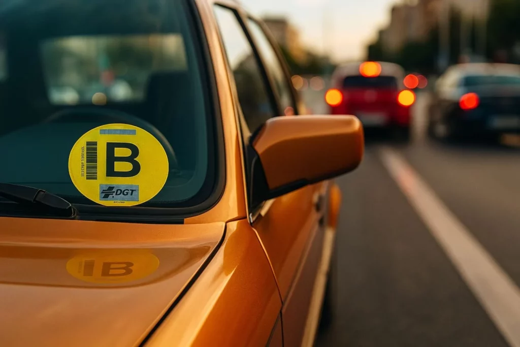 etiqueta b dgt restricciones