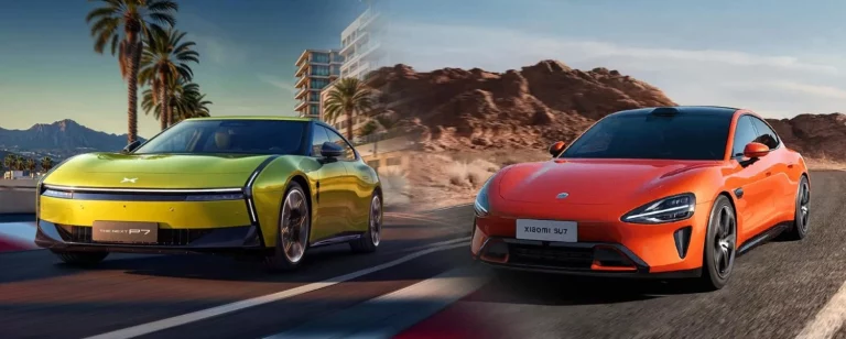 Xpeng P7 y Xiaomi SU7: Los datos de dos berlinas eléctricas que queremos ver por aquí