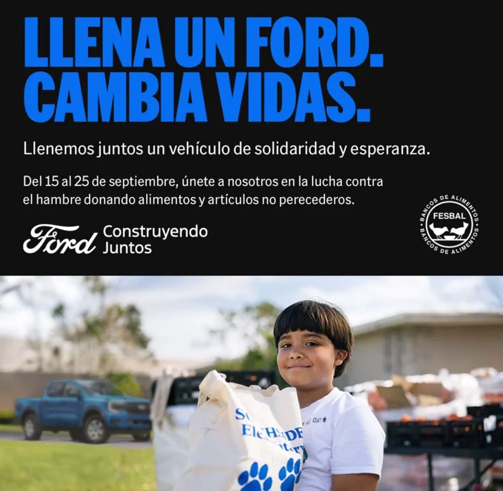 Récord histórico de Ford: recoge más de 900.000 kilos de alimentos en su mayor campaña solidaria mundial 2 Motor16 ford fesbal Motor16