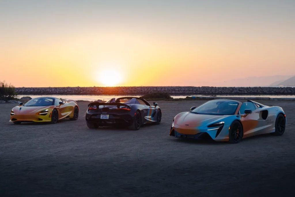 McLaren celebra un aniversario muy especial atravesando EE. UU.
